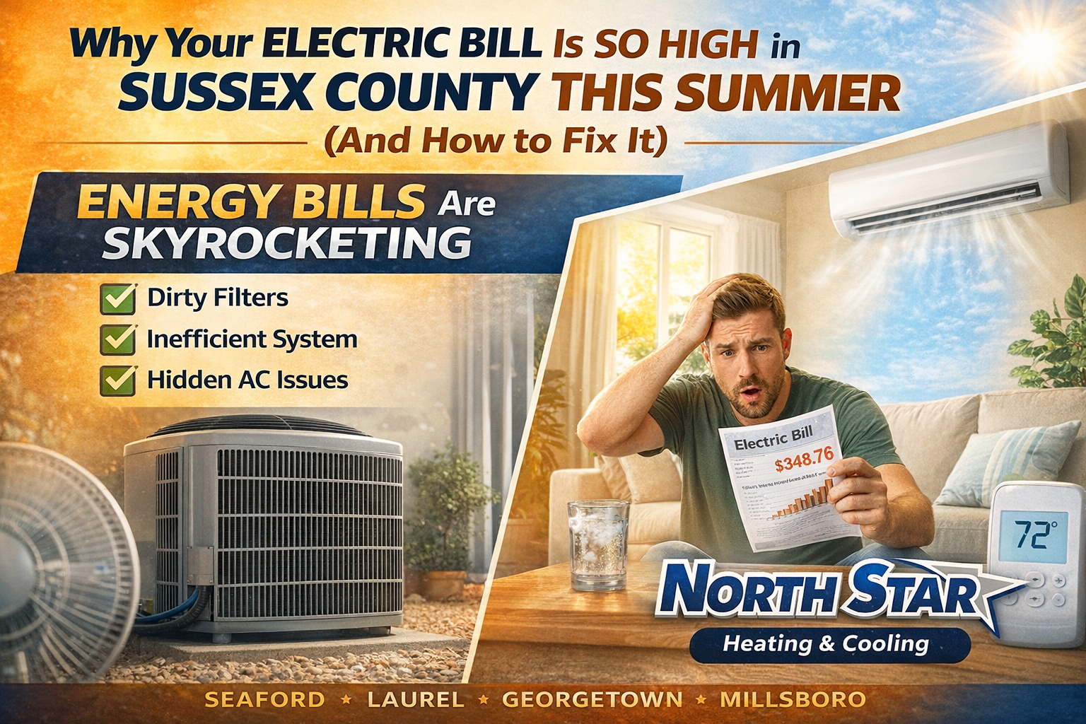 Why Your Electric Bill Is So High in Sussex County This Summer (And How to Fix It)
