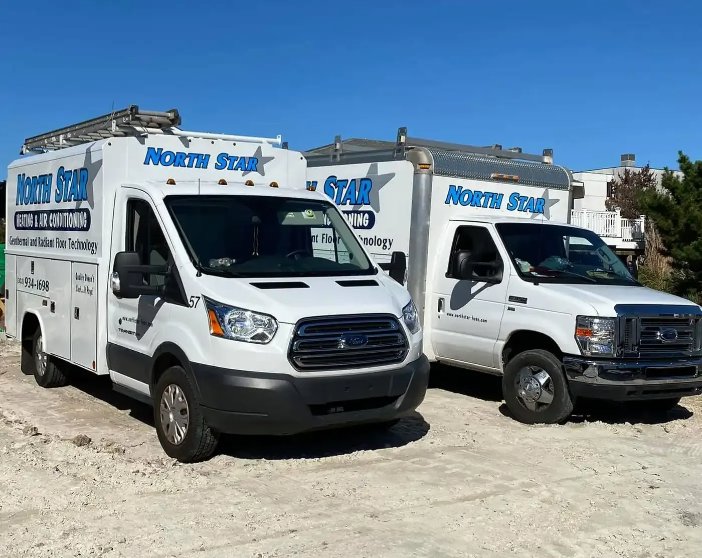 North Star HVAC service trucks